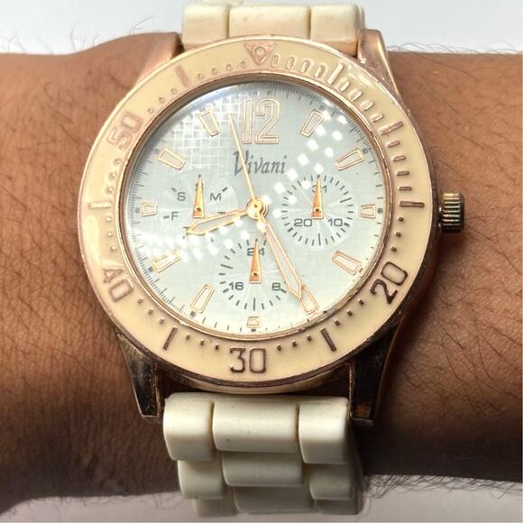 Rose Gold Vivani Men's Watch - Picture 2 of 5